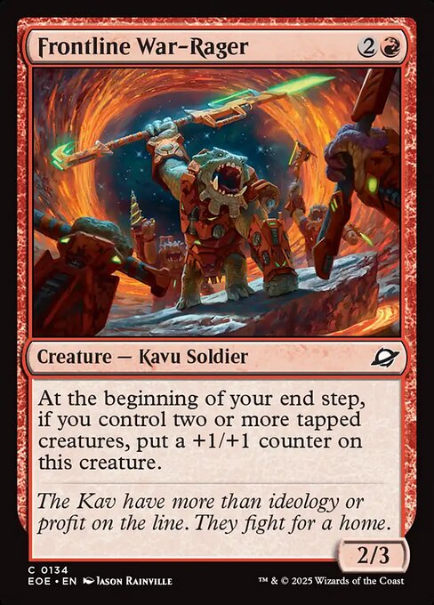 Frontline War-Rager - Edge of Eternities EOE - NM - 0134 C