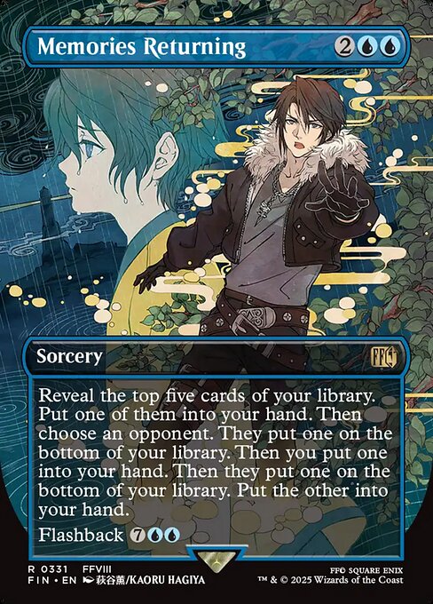 Memories Returning - Final Fantasy FIN - NM - 0331 R (Borderless Foil)
