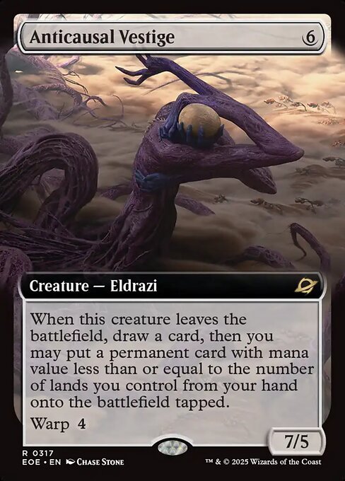 Anticausal Vestige - Edge of Eternities EOE - NM - 0317 R (Extended Foil)