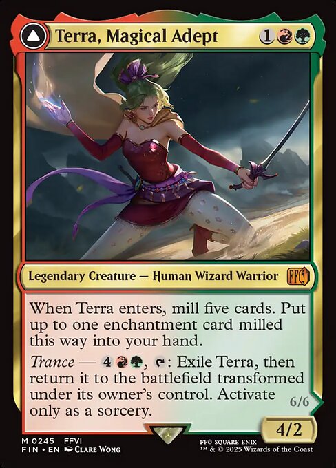 Terra, Magical Adept // Esper Terra - Final Fantasy FIN - NM - 0245 M (Foil)