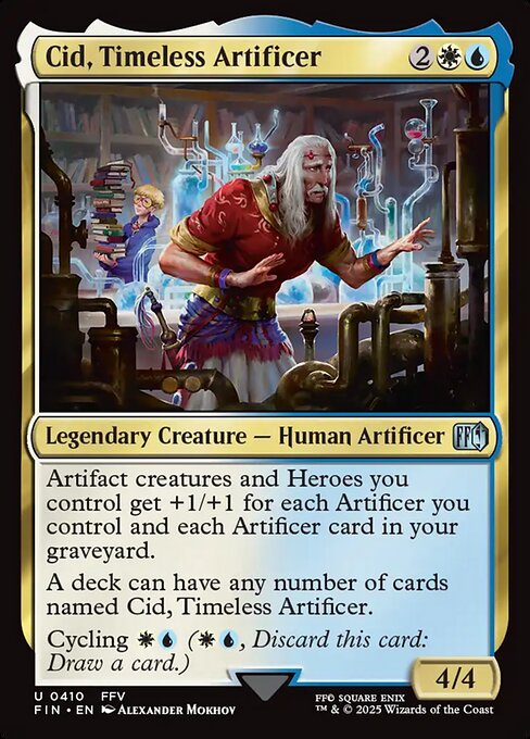 Cid, Timeless Artificer - Final Fantasy FIN - NM - 0410 U (Foil)