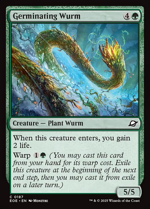 Germinating Wurm - Edge of Eternities EOE - NM - 0187 C