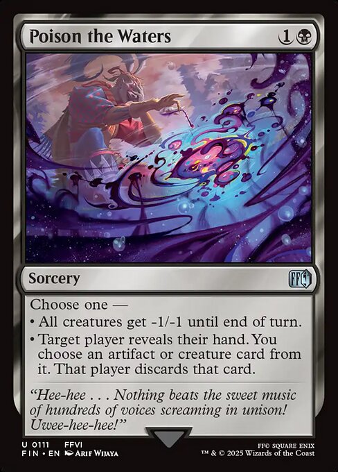 Poison the Waters - Final Fantasy FIN - NM - 0111 U (Foil)