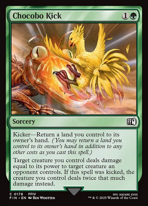 Chocobo Kick - Final Fantasy FIN - NM - 0178 C (Foil)