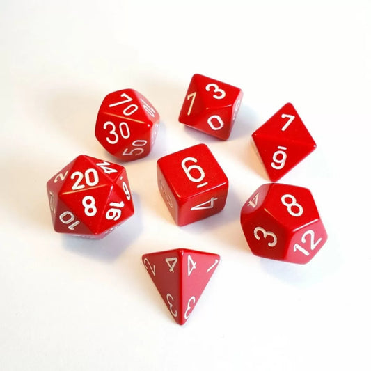Chessex - 7 Die Set - Opaque Dice