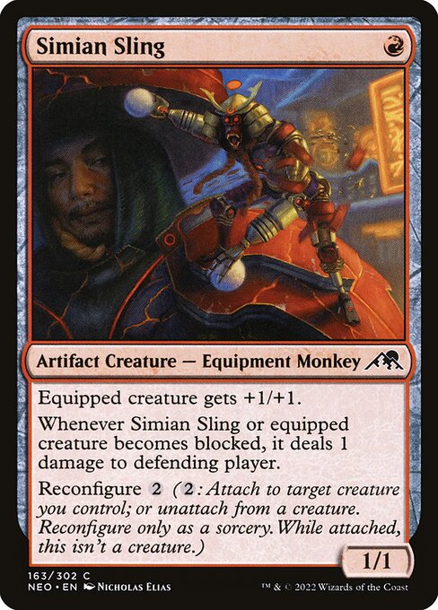 Simian Sling - Kamigawa: Neon Dynasty NEO - NM - 163 C