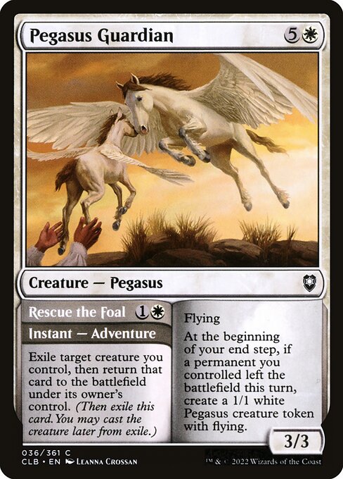 Pegasus Guardian // Rescue the Foal - Battle for Baldur's Gate CLB - NM - 036 C