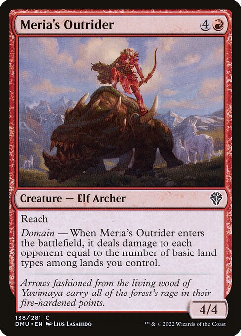 Meria's Outrider - Dominaria United DMU - NM - 138 C