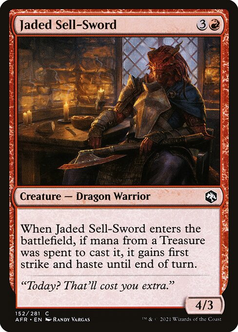 Jaded Sell-Sword - Adventures in the Forgotten Realms AFR - NM - 152 C