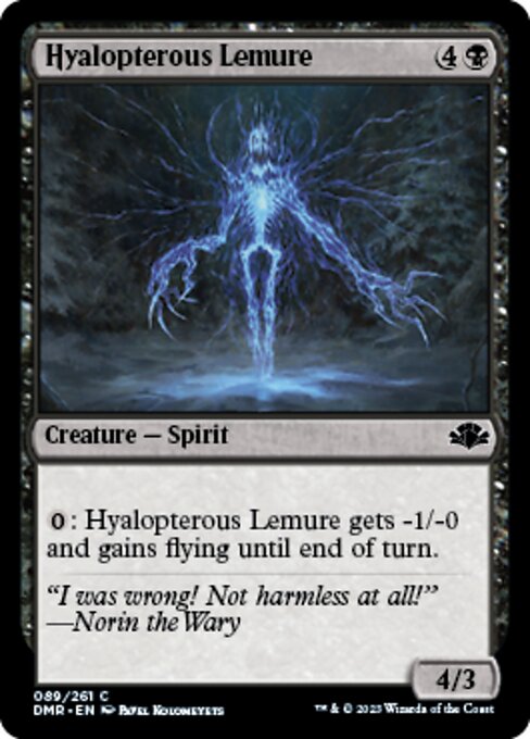 Hyalopterous Lemure - Dominaria Remastered DMR - NM - 089 C