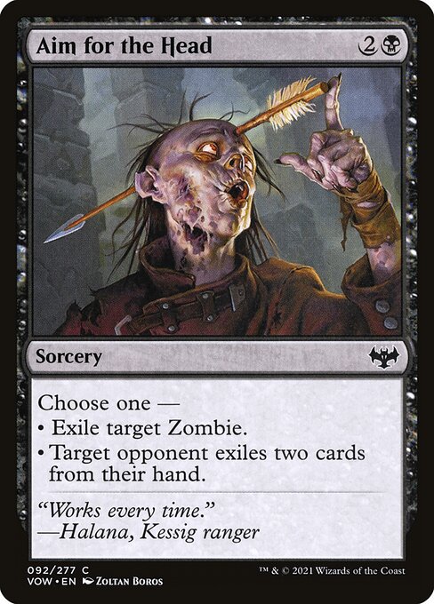 Aim For The Head - Innistrad: Crimson Vow VOW - NM - 092 C