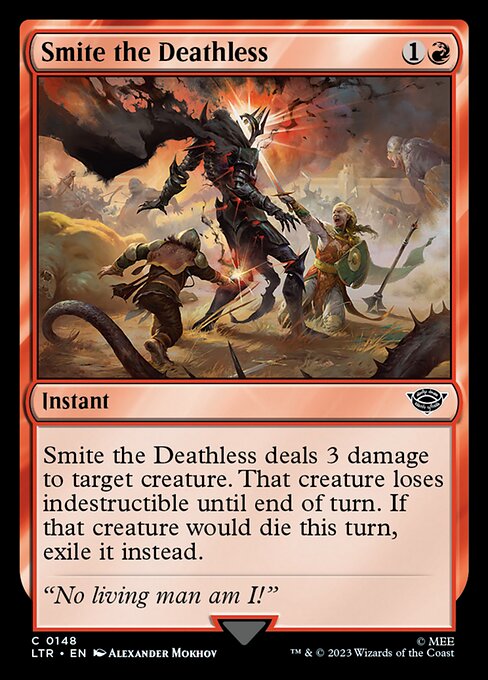 Smite the Deathless - The Lord of the Rings: Tales of Middle-earth LTR - NM - 0148 C (Foil)