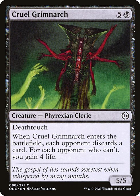 Cruel Grimnarch - Phyrexia: All Will Be One ONE - NM - 088 C