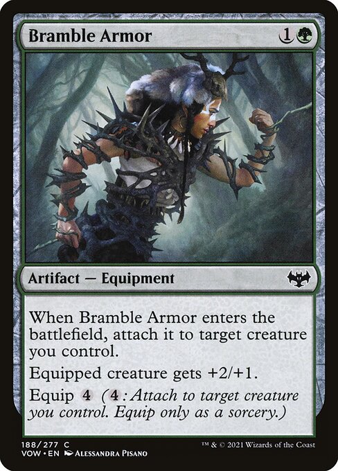 Bramble Armor - Innistrad: Crimson Vow VOW - NM - 188 C