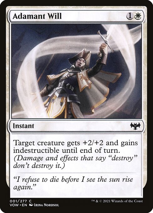 Adamant Will - Innistrad: Crimson Vow VOW - NM - 001 C