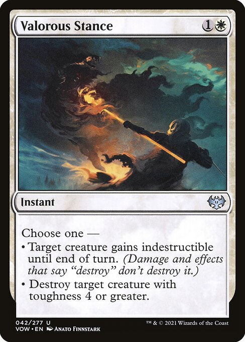 Valorous Stance - Innistrad: Crimson Vow VOW - NM - 042 U