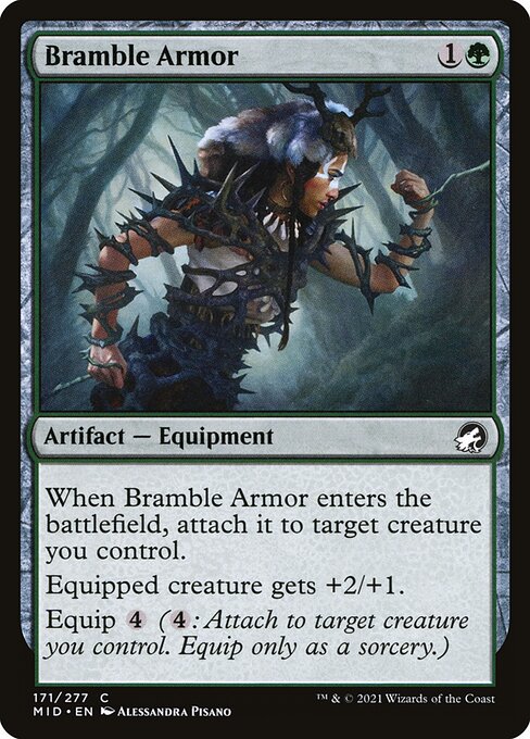 Bramble Armor - Innistrad: Midnight Hunt MID - NM - 171 C