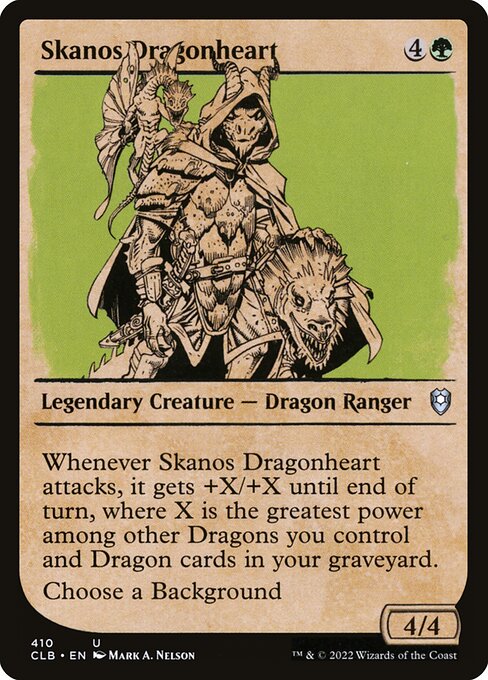 Skanos Dragonheart - Battle for Baldur's Gate CLB - NM - 410 U (Showcase)