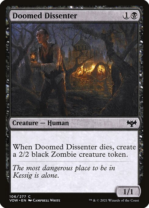 Doomed Dissenter - Innistrad: Crimson Vow VOW - NM - 106 C