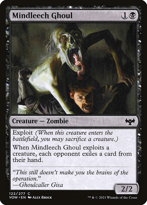 Mindleech Ghoul - Innistrad: Crimson Vow VOW - NM - 122 C