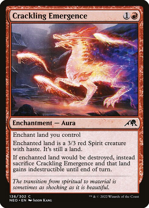 Crackling Emergence - Kamigawa: Neon Dynasty NEO - NM - 136 C