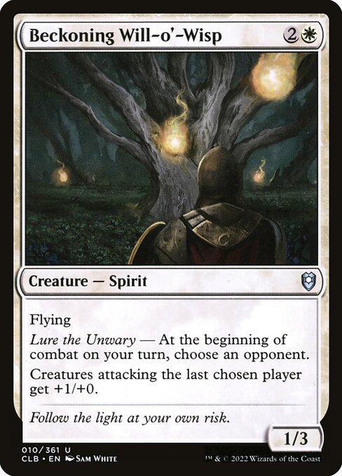 Beckoning Will-o'-Wisp - Battle for Baldur's Gate CLB - NM - 010 U