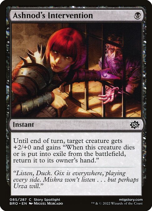 Ashnod's Intervention - The Brothers' War BRO - NM - 085 C (Foil)