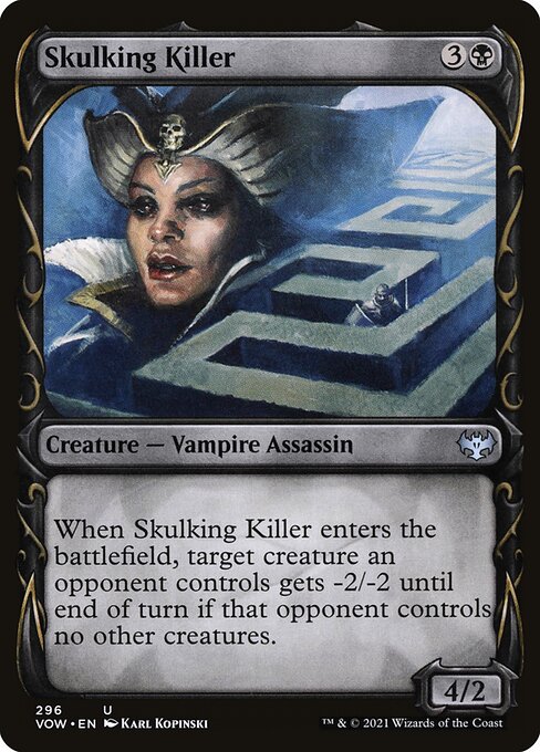 Skulking Killer - Innistrad: Crimson Vow VOW - NM - 296 U (Showcase)