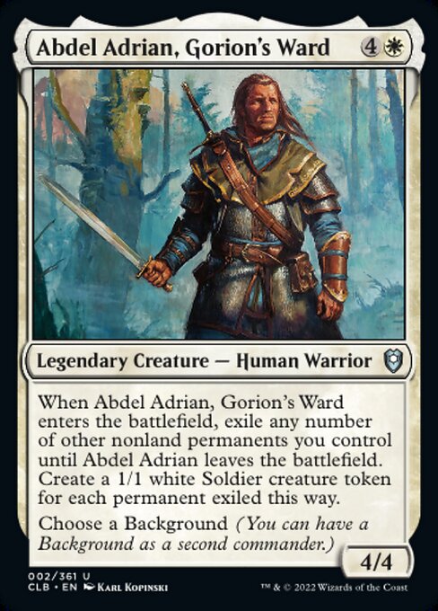 Adbel Adrian, Gorion's Ward - Battle for Baldur's Gate CLB - NM - 002 U