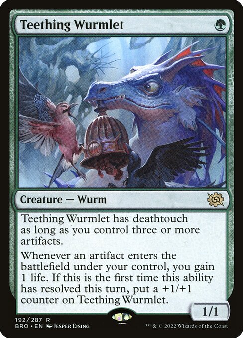 Teething Wurmlet - The Brothers' War BRO - NM - 192 R