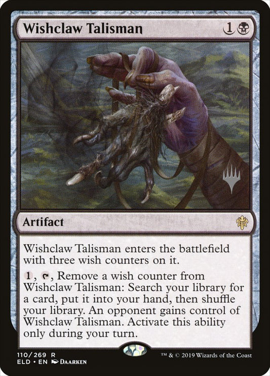Wishclaw Talisman - Throne of Eldraine ELD - NM - 110 R (Promo)
