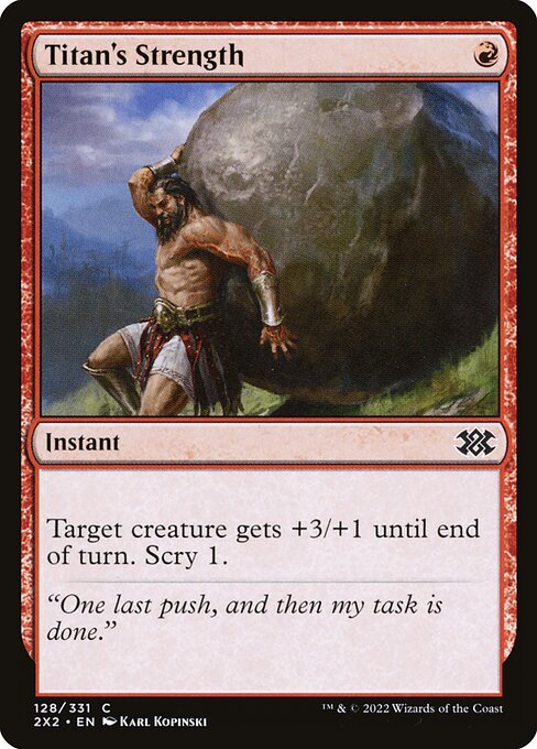 Titan's Strength - Double Masters 2022 2X2 - NM - 128 C