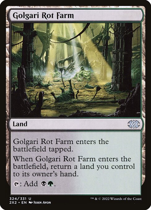 Golgari Rot Farm - Double Masters 2022 2X2 - NM - 324 U