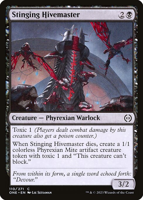 Stinging Hivemaster - Phyrexia: All Will Be One ONE - NM - 110 C