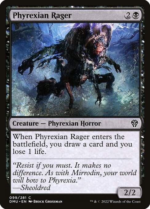 Phyrexian Rager - Dominaria United DMU - NM - 099 C