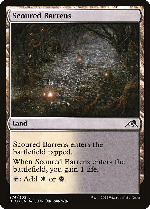 Scoured Barrens - Kamigawa: Neon Dynasty NEO - NM - 274 L