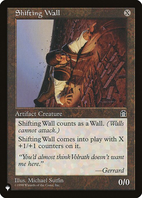 Shifting Wall - The List - NM