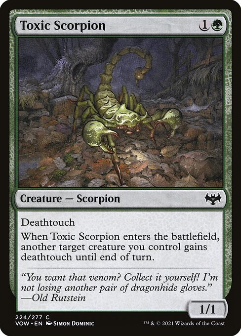 Toxic Scorpion - Innistrad: Crimson Vow VOW - NM - 224 C