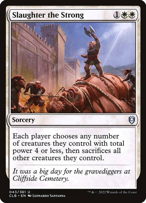 Slaughter the Strong - Battle for Baldur's Gate CLB - NM - 043 U