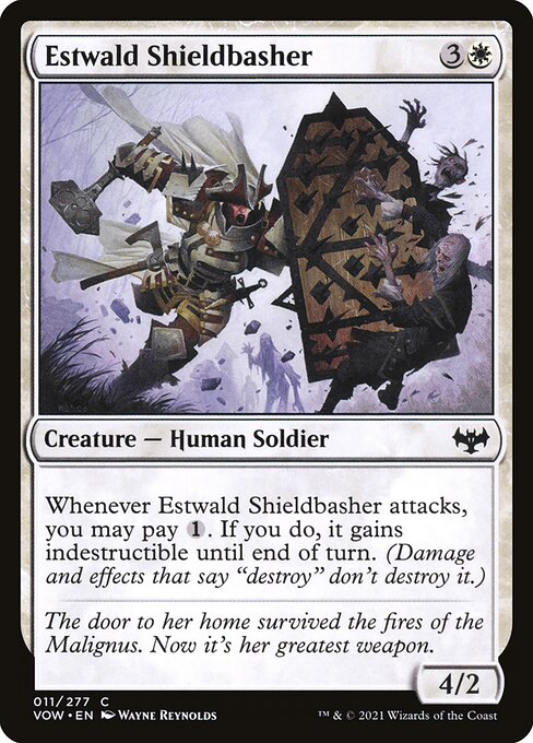 Estwald Shieldbasher - Innistrad: Crimson Vow VOW - NM - 011 C