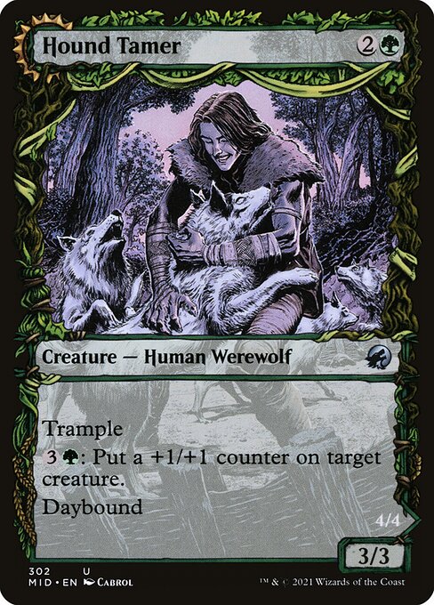 Hound Tamer // Untamed Pup - Innistrad: Midnight Hunt MID - NM - 302 U (Showcase)