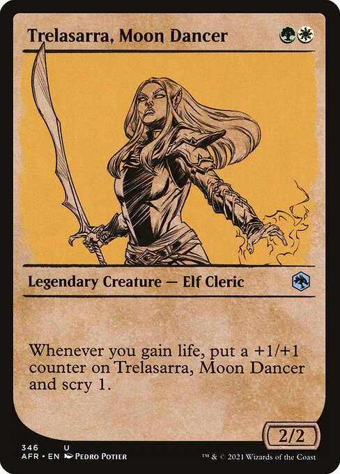 Trelasarra, Moon Dancer - Adventures in the Forgotten Realms AFR - NM - 346 U (Showcase)