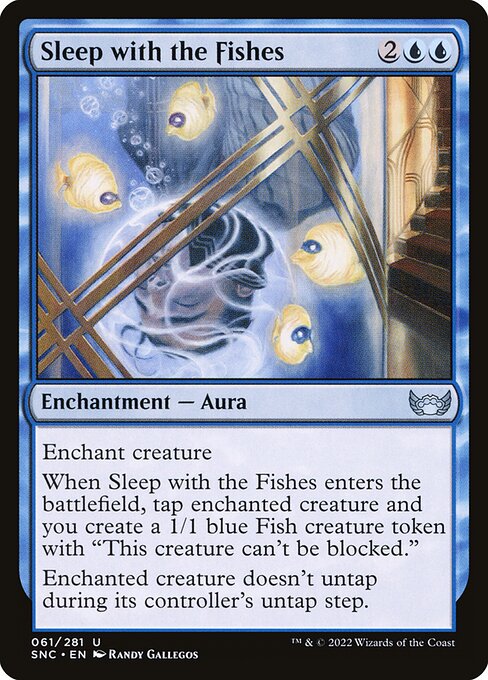 Sleep with the Fishes - Streets of New Capenna SNC - NM - 061 U (Foil)