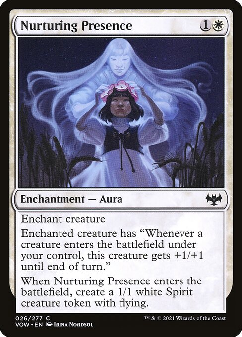 Nurturing Presence - Innistrad: Crimson Vow VOW - NM - 026 C (Foil)