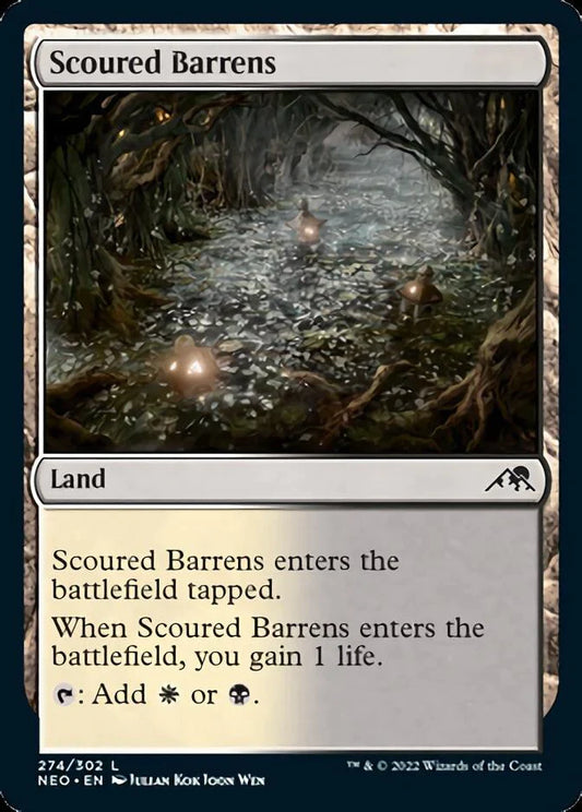 Scoured Barrens - Kamigawa: Neon Dynasty NEO - NM - 274 L (Foil)