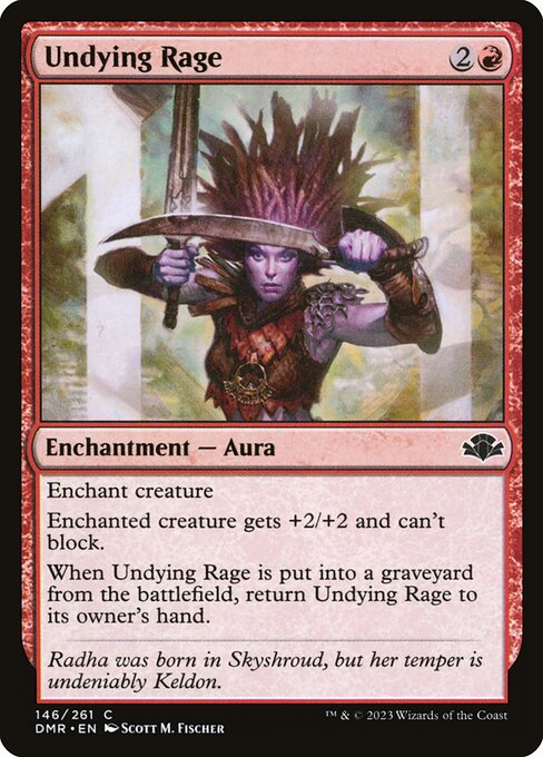 Undying Rage - Dominaria Remastered DMR - NM - 146 C