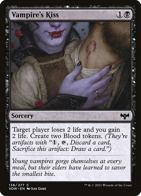 Vampire's Kiss - Innistrad: Crimson Vow VOW - NM - 136 C