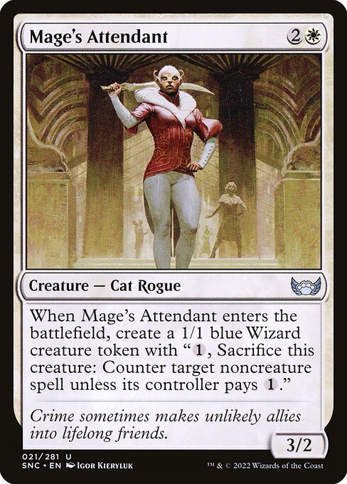 Mage's Attendant - Streets of New Capenna SNC - NM - 021 U