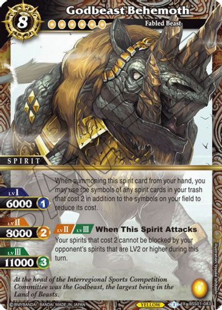 Godbeast Behemoth - X BSS01-083 - Dawn of History (Foil)