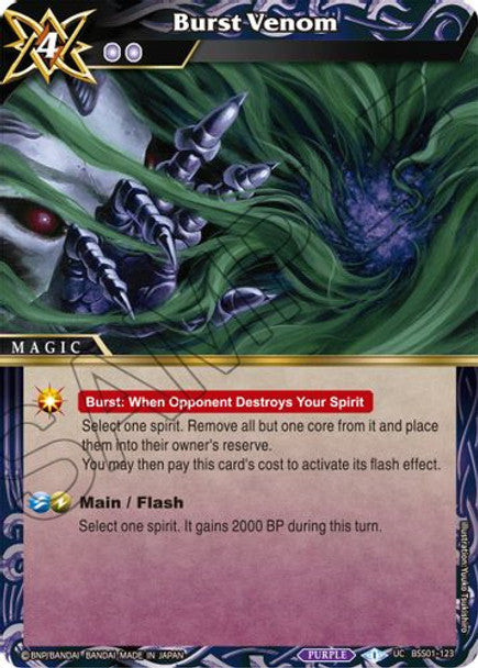 Burst Venom - UC BSS01-123 - Dawn of History (Foil)